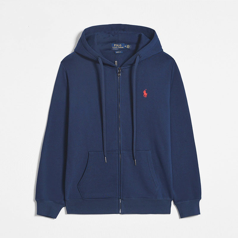 Thea | Homem Sweatshirt Casual Capuz Fecho Éclair