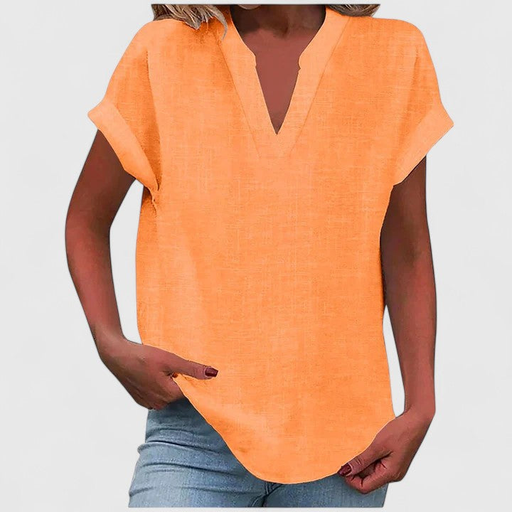 Posy | Blusa Feminina Manga Curta Decote V