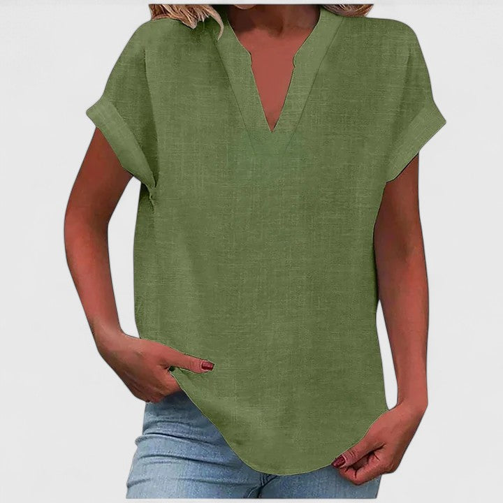 Posy | Blusa Feminina Manga Curta Decote V