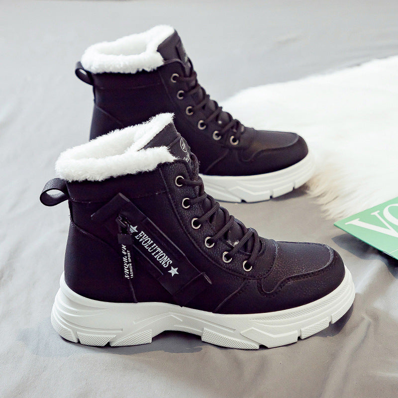 Botas de Inverno Femininas Forradas Antiderrapantes
