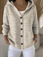 Sage | Colete Feminino Patchwork com Capuz
