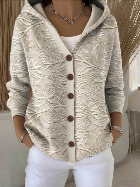 Sage | Colete Feminino Patchwork com Capuz