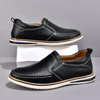 Mocassins de Couro para Homem | Preto, Marrom, Azul | Confortável