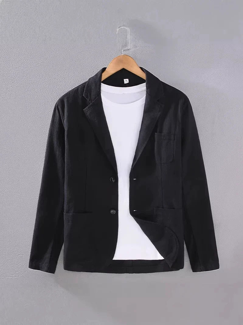Inez | Blazer Masculino Linho Sem Forro Casual