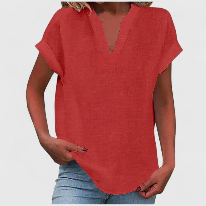 Posy | Blusa Feminina Manga Curta Decote V