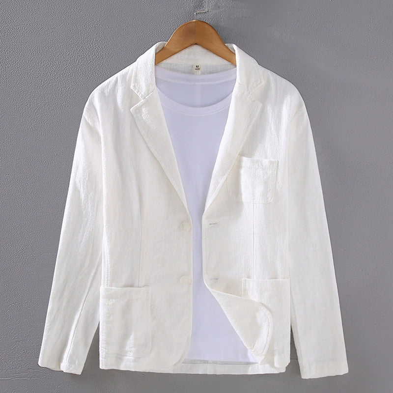 Inez | Blazer Masculino Linho Sem Forro Casual