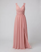 Luna | Vestido de Noite Feminino Decote V Longo