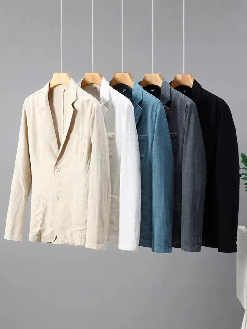 Inez | Blazer Masculino Linho Sem Forro Casual