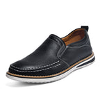Mocassins de Couro para Homem | Preto, Marrom, Azul | Confortável