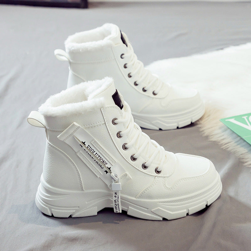 Botas de Inverno Femininas Forradas Antiderrapantes