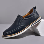 Mocassins de Couro para Homem | Preto, Marrom, Azul | Confortável