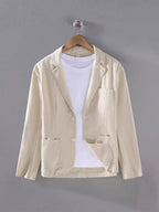 Inez | Blazer Masculino Linho Sem Forro Casual