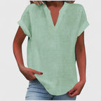 Posy | Blusa Feminina Manga Curta Decote V