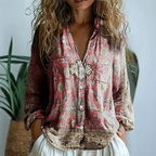 Dione | Blusa Feminina Estampa Natural Relaxada