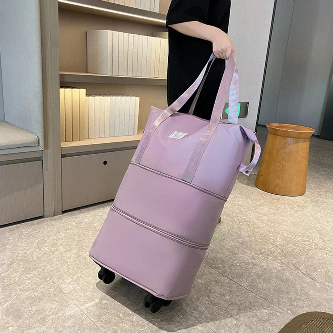Organizador de viagem Oxford expansível com compartimentos múltiplos e opção com rodas