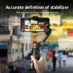 Sorrel | Gimbal Estabilizador Smartphone 3 Eixos | AI Tracking, Deteção Facial | Bluetooth, Leve
