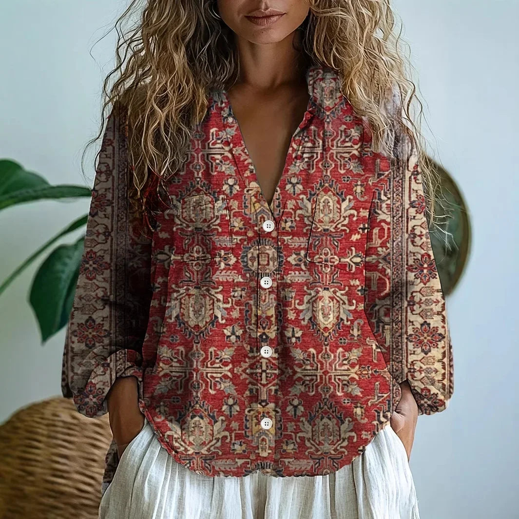 Dione | Blusa Feminina Estampa Natural Relaxada