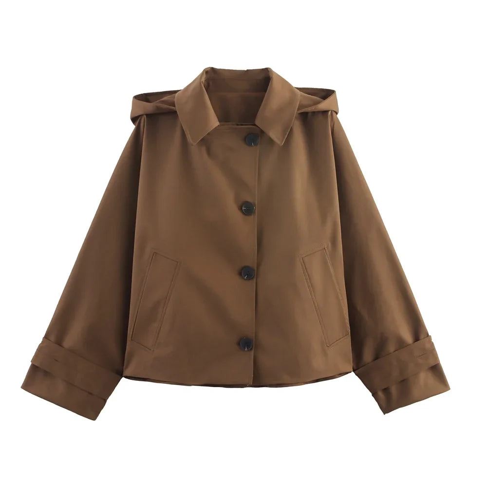 Casaco Tricotado | Comprido, Estilo Trench, Curto