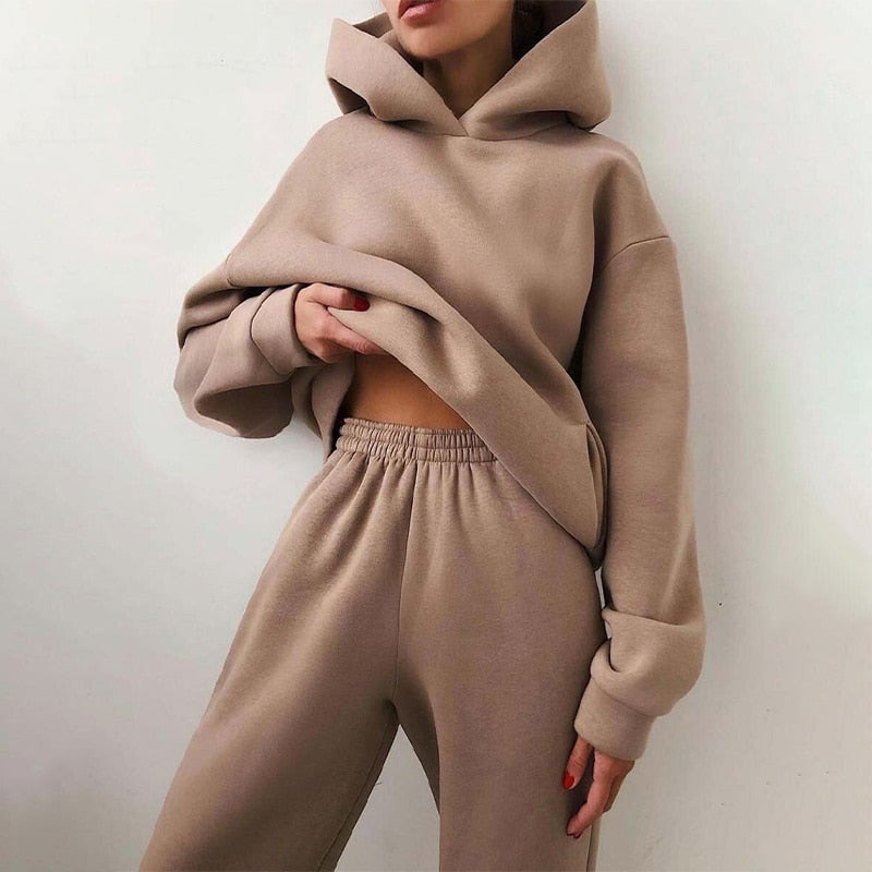Marlowe | Conjunto de Jogging Feminino Oversize 2 Peças