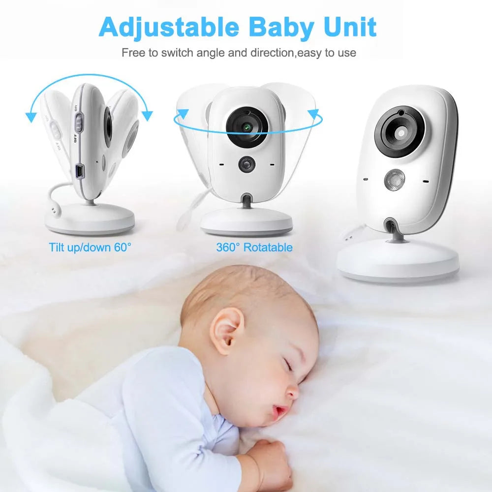 Rosalind | Babyfone com Vídeo 3,5" | Visão Noturna, Áudio Bidirecional | Monitor de Bebé