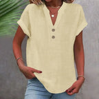 Ottoline | Mulher Camisa Linho Decote V