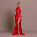 Vestido Longo Feminino Fenda Alta Noite