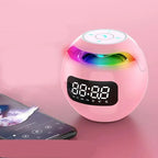 Giselle | Colunas Bluetooth com Relógio Digital | Despertador, Luz LED, para Quarto