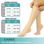 Una | Meias de Compressão Joelho Unissexo 3 Pares 15-20 mmHg