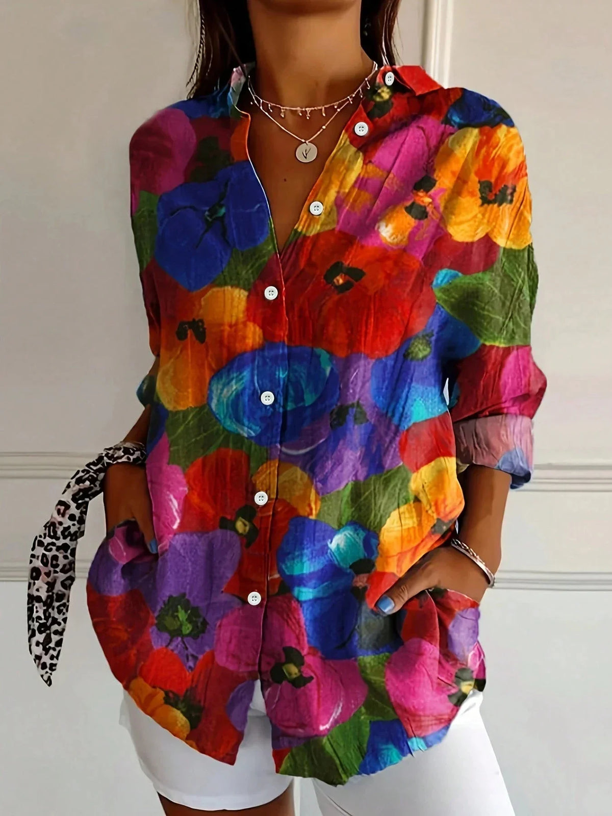 Odette | Blusa Feminina Estampada Colorida