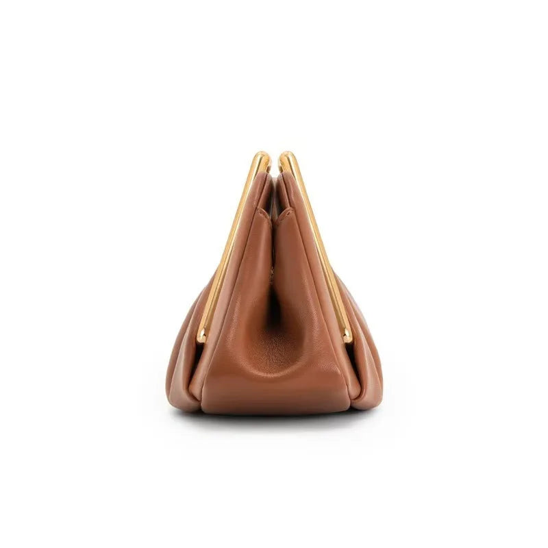 Nora | Bolsa Clutch Origami Pega Dourada Hexagonal