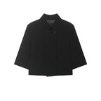 Blazer para Mulheres | Comprimento Curto, Colarinho Assimétrico | Primavera-Verão