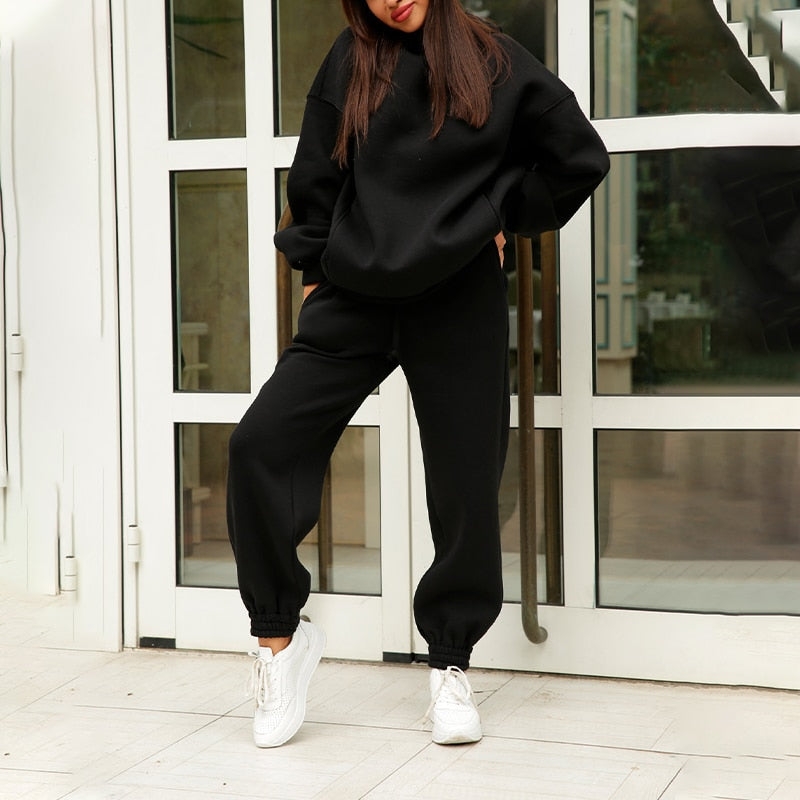Marlowe | Conjunto de Jogging Feminino Oversize 2 Peças
