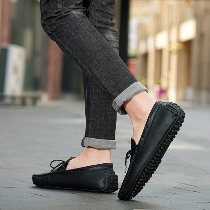 Thea | Mocassins Couro Leve Bico Redondo