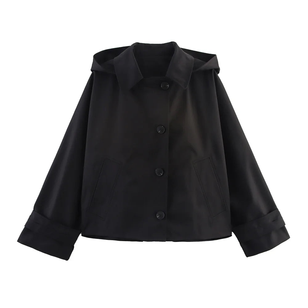 Casaco Tricotado | Comprido, Estilo Trench, Curto