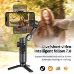 Sorrel | Gimbal Estabilizador Smartphone 3 Eixos | AI Tracking, Deteção Facial | Bluetooth, Leve
