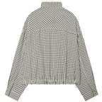 Jaqueta Feminina Bomber | Manga Longa, Cinza, Casual