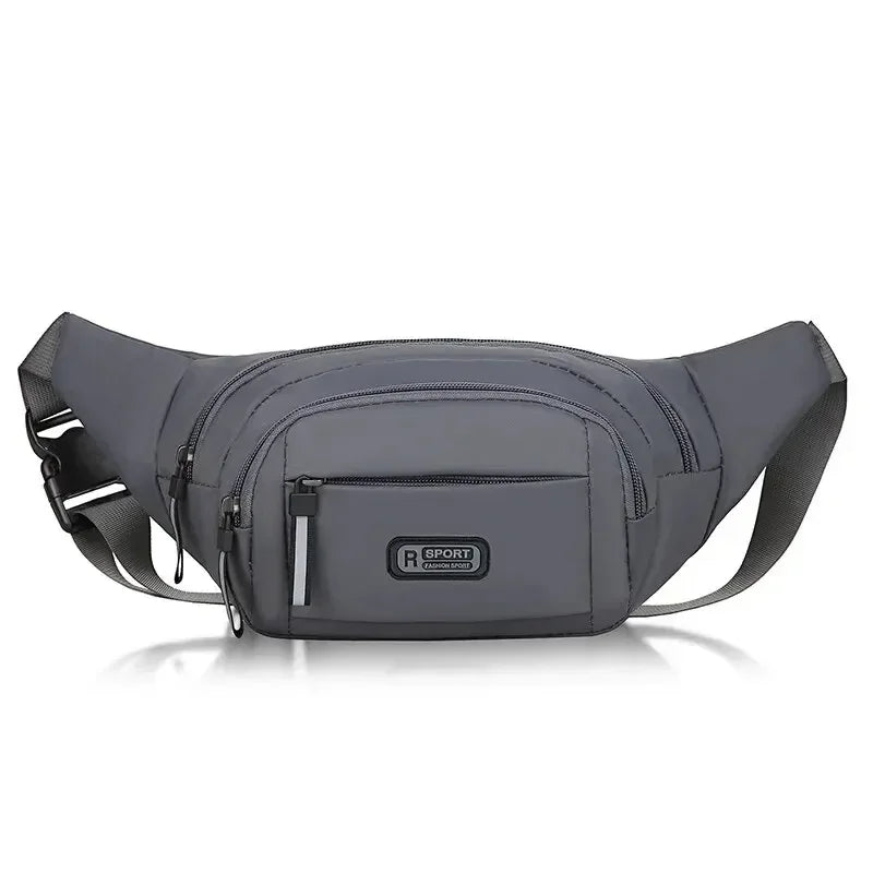 Bolsa de Cintura Masculina | Antifurto, Ultrafina | Tecido Canvas