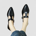 Yasmin | Sapatos Mary Jane Femininos Salto Bloco Baixo