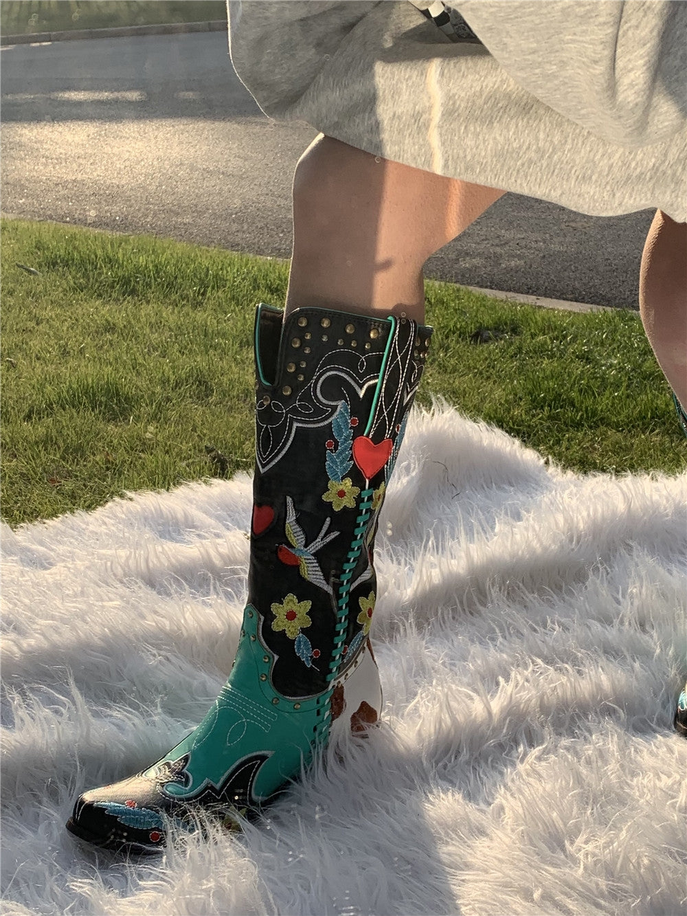 Jade | Mulher Botas Cowboy