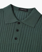 Homem Polo Tricot Algodão Canelado