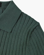 Homem Polo Tricot Algodão Canelado