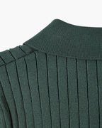 Homem Polo Tricot Algodão Canelado