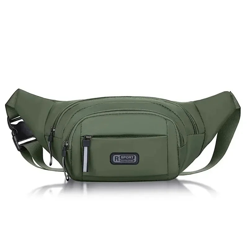 Bolsa de Cintura Masculina | Antifurto, Ultrafina | Tecido Canvas