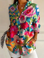 Odette | Blusa Feminina Estampada Colorida