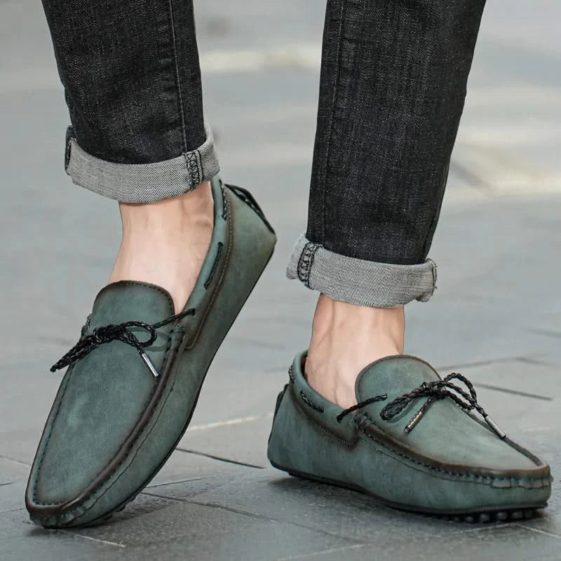 Thea | Mocassins Couro Leve Bico Redondo