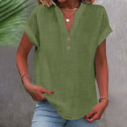 Ottoline | Mulher Camisa Linho Decote V