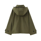 Casaco Tricotado | Comprido, Estilo Trench, Curto