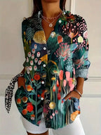 Odette | Blusa Feminina Estampada Colorida