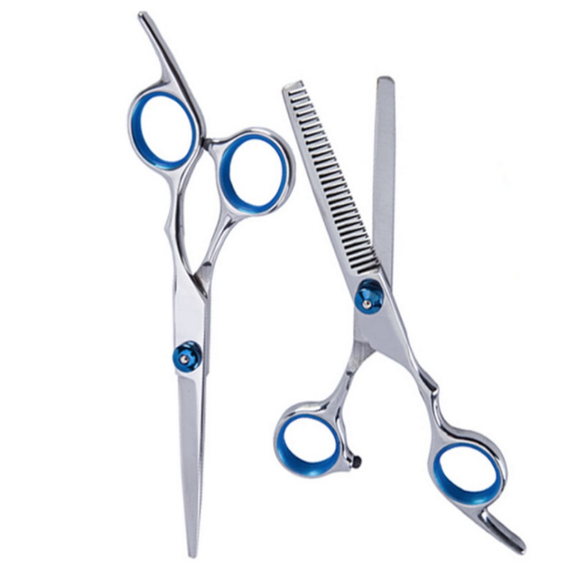 Tessa | Kit de Corte de Cabelo Profissional | 10 Peças, Tesouras Aço Inox, Uso Doméstico