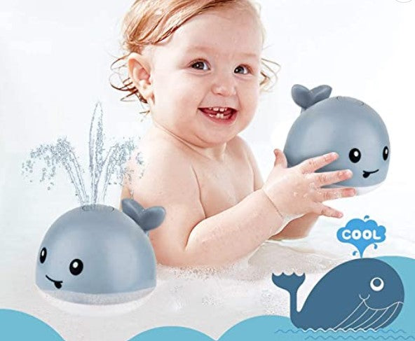 Lux | Brinquedo de Banho | Baleia com Água e Luzes LED | Bebés e Crianças